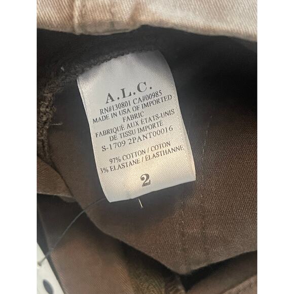 A.L.C Kyle High-rise Lace-Up Cropped Pants 0 - Picture 9 of 10